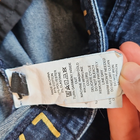 Kate Spade Blue Broome Street Short Jeans Dark Blue Wash Size 28 - Picture 17 of 17